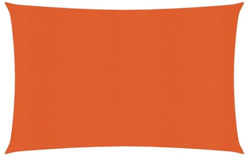 LAPOOH Sonnensegel 160 g/m² Rechteckig Orange 4x5 m HDPE, Sichtschutz Balkon, Balkon Sonnenschutz, Sonnenschutzsegel,Regenschutz Balkon, Seitenmarkise, Sichtschutz Terrasse - 311683