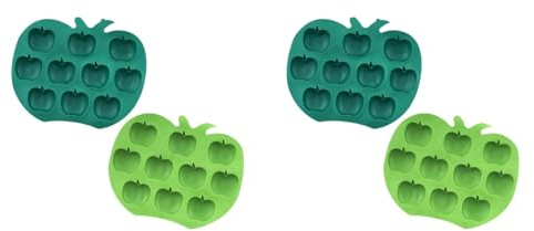 Amosfun Plateau à Glace Machine à 2 Pièces De Para Gelatinas Sucettes Glacées Outil De Bricolage Pomme En Forme De Glaçon Plateau Moule à