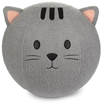 balvi Sitzhocker Puff Kitty Farbe Grau Die praktische Sitzgelegenheit für Jede Situation, Polyester 4