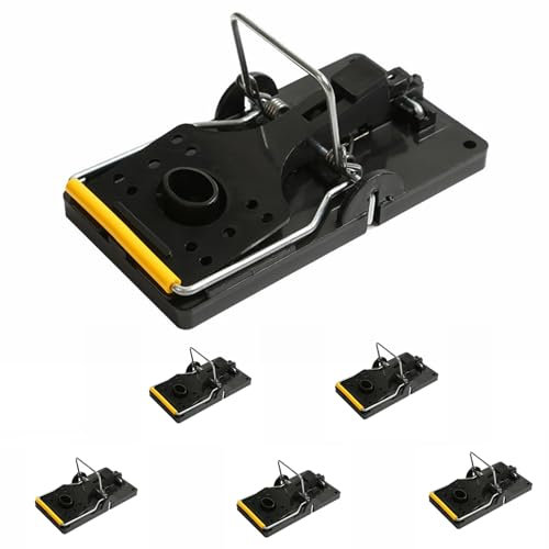 DOETYD 6 x Mouse Traps, 6 Pcs Mouse Traps For Indoors Mice Trap Mouse Traps That Kill Instantly Reusable Mouse Killer High Sensitive Mice Catcher UK, Safe Rodent Trap, Easy Set-up and Clean