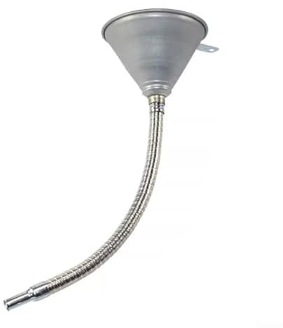 Embudo de combustible filtrado, embudo de hierro flexible con embudo flexible de filtro para diferentes ángulos para coche y motocicleta(370)