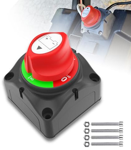 Interrupteur de déconnexion de la batterie 12V Interrupteur de coupure rapide étanche pour bateau rv