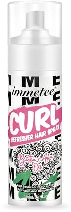 Immetee Curl Refresher Spray for Curly Hair,Defined Curls and Hydrate & Reduce Frizz (150ml/5.27oz)