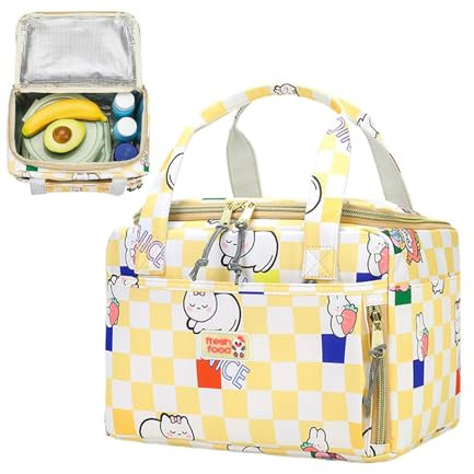 Lonchera aislada de dibujos animados, de gato, lonchera para niños, lonchera aislada para niños, lonchera a prueba de fugas, lonchera reutilizable, bolsa de almuerzo escolar para niños,