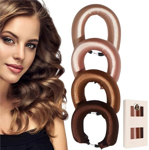Ymoryiyi Heatless Curls Band - Lot de 4 bigoudis pour la nuit - Boucler sans chaleur