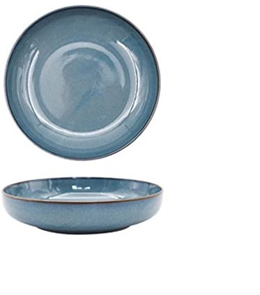 Tazón para Servir Plato de ensalada de cocina de estilo chino, plato hondo con personalidad, plato de pescado creativo for el hogar, plato for hornear de escritorio Ensaladera Tazón Hondo(B)