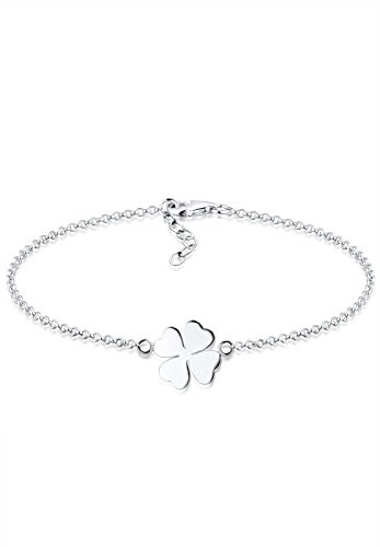 Elli Armband Damen Kleeblatt Symbol Glücksbringer in 925 Sterling Silber