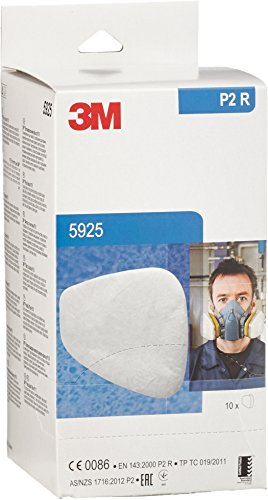 3M 5925 Le filtre antipoussière P2R - 10 pièces