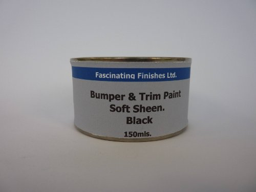 Fascinating Finishes Ltd 1 x 150ml Black Soft Sheen Bumper, Trim & Plastic Paint