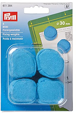 Prym 611384 Fixiergewichte, Baumwolle und Sand, Blau, 30 mm