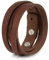 Simaru Lederarmband Herren aus Premium Leder Made in Germany, Männer Armband größenverstellbar in schwarz, braun oder Hellbraun (Braun)