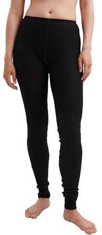 Dilling Damen Leggings Bio Merinowolle 100% Naturfaser Slim Rib Wärmend Atmungsaktiv Thermo Wear