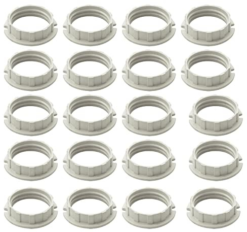 Anillo de pantalla de plástico G9, anillo de pantalla para soporte de lámpara G9, blanco (20)
