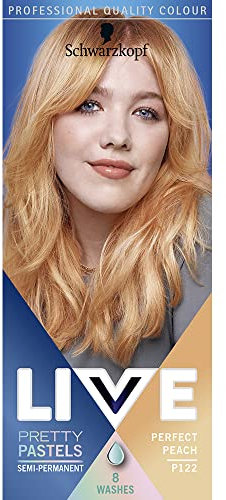 Schwarzkopf Live Pretty Pastels P122 Coloration semi-permanente pour cheveux en cuivre Pêche Jusqu'à 8 lavages
