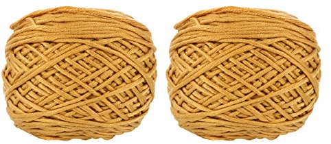 LIFKOME 2stücke Strickgarn Wolle Baumwolle Für DIY Häkeln Stricken Haushaltswolle Handstrickwolle Strickzubehör Mit Satter Farbe Und Glanz Leicht Und Weich
