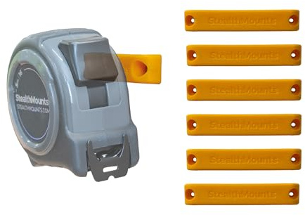 StealthMounts Bench Belt XL - Universal Tool Holder | Bench Belt Extra Large Set | Perfect Tool Hanger Storage Dock for Power Tools, Tape Measures and Belt Clips… (Yellow)