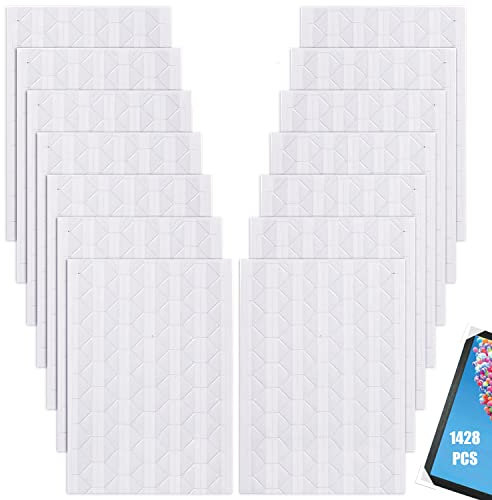 1428 PCS Self Adhesive Photo Corners, DIY Pictures Mounting Corners, Clear Photo Corner Stickers for Albums Scrapbook, Journal, DIY Picture Album, Frame Decoration (14 Sheets)