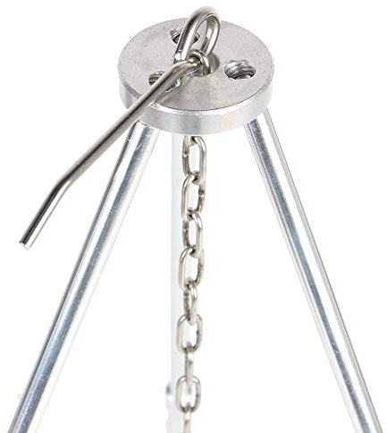 VBESTLIFE Outdoor Portable Foldable Metal Barbecue Grills Hanging Tripod Camping Picnic BBQ Cooking