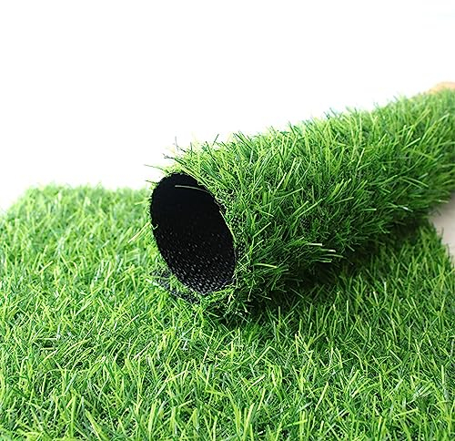 Faux Gazon Artificiel pour Balcon, Terasse et Jardin, Fausse Herbe Balcon, Tapis Herbe Artificielle-Vert, Rugs Gazon Synthétique Exterieur (0.9x16.2m/3x53Feet)