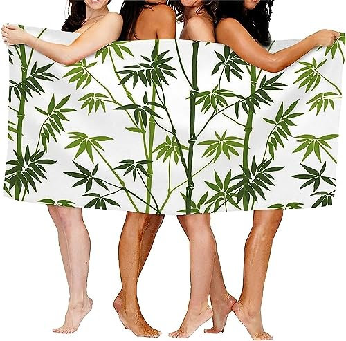 igyhuij Bamboo Beach Towel, Lightweight Absorbent Quick Dry Towel, Bamboo Beach Towels for Adults Kids & Travel Towel, Swimming, Sports, Travel Beach Towel 200 x 200 cm