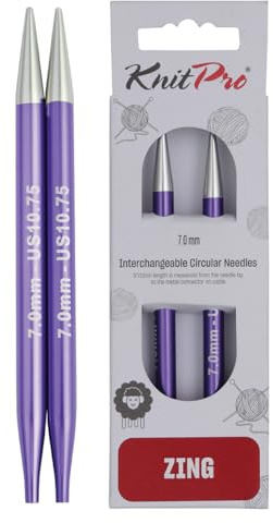 KnitPro Zing Austauschbare Rundnadeln 5 (13cm) | 7mm