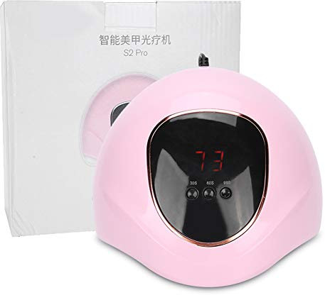 UV-Gel-Nagellack-Trockner, 72 W, Nagelkunst-Licht – Professionelles Maniküre-Werkzeug mit Zwei Lichtquellen, Tragbare UV-Nagellampe, Intelligenter Sensor für den Heim- und ()