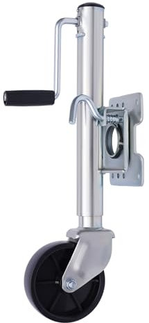 KLOOLIVE Rueda de apoyo automática para remolque, para carga pesada, rueda de apoyo para caravana, remolque, 1200 LB