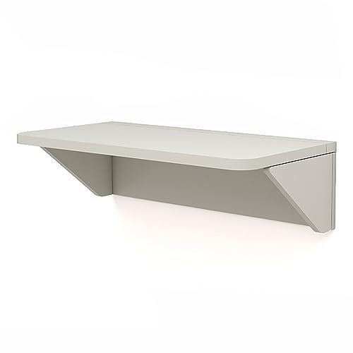 Tavolo pieghevole a parete, scrivania in legno pesante per piccoli spazi, lavanderia pieghevole, tavolo per computer, banco da lavoro per piano di lavoro o sala da pranzo, tavolo da parete salvaspazio