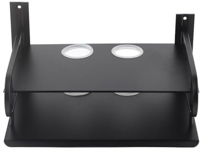 Yinhing Estante de Enrutador, Estante de DVD Pared Flotante Enrutador DVD Box Cable Doble Capa TV Box Consola Juego para Hogar