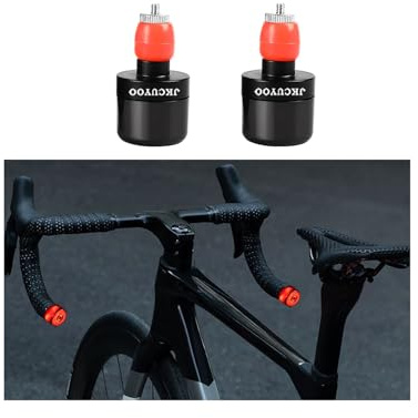 2 Pcs Bike Handlebar End Plugs Light,7 Colors Changing Bicycle Handlebar End Light for Night Ride,Ultra Bright LED Rear Lights with USB Rechargeable