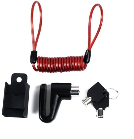 Gdfnmogo Antifurto blocco freno a disco per scooter elettrici, biciclette, moto, ad alta resistenza, resistente alla corrosione, sicurezza ruote (nero)