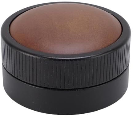 ANKROYU Distributore professionale di pressino per caffè in acciaio inossidabile con manico in legno di noce Strumento di distribuzione per caffè espresso adattivo a gravità per us (58MM)