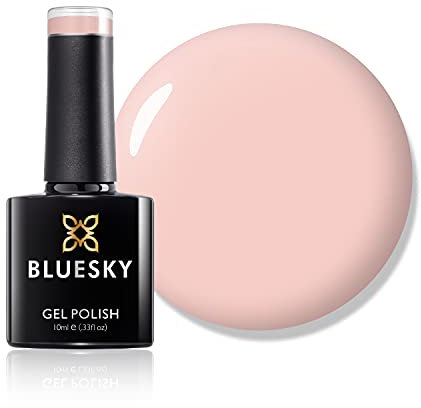 Bluesky Gel Nail Polish, Naked Naivete 80608, Light Pink, Pale, Long Lasting, Chip Resistant, 10 ml (Requires Drying Under UV LED Lamp)