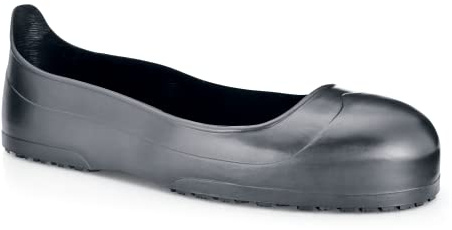 Shoes for Crews Crewguard, Men's, Women's, Unisex Steel Toe (ST) Overshoes, Slip Resistant, Black, M+, Men's 9.5-10.5 / Women's 11.5-12.5