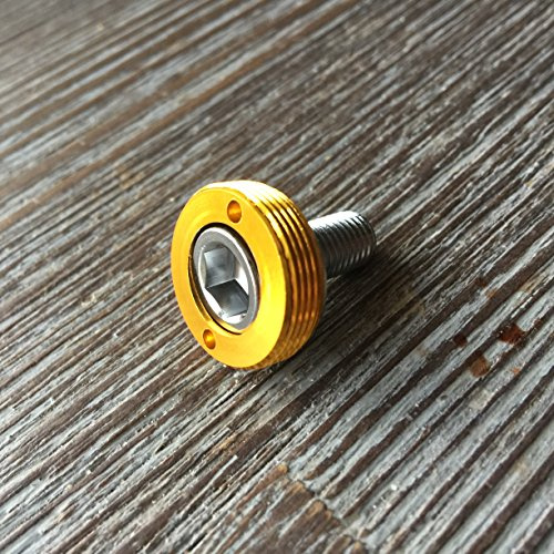 Kurbelschrauben farbig mit Alukappe Vierkant Innenlager MTB/Road Tuning Caps Axle Bolts