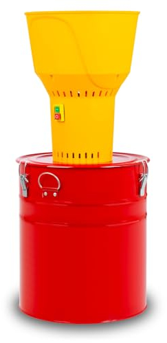 EBERTH Molino de grano eléctrico con motor eléctrico de 1100 vatios y cubo de 52 litros, capacidad 300 kg/h, triturador con cuchilla afilada de acero inoxidable y cuatro cribas, triturador de grano