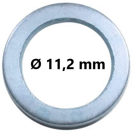 100 Fitschenringe | verzinkt | Außen Ø 15,8 mm - Innen Ø 11,2 mm | Unterlegscheiben | zum anheben von Türen