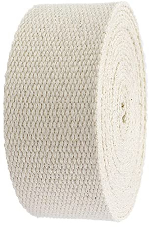 Vävband - bomullsväv tejp ryggsäck bagage band utomhus gör-det-själv hantverk, BEIgE, 50MM x 5Yards