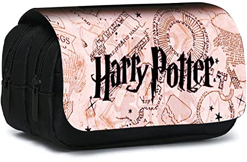 Astuccio Magico, Astuccio Espandibile per Adolescenti con Ampio Scomparto, Astucci per Bambini, Giovani Studenti, Adulti, Astuccio per Matite, Carino Anime Harry Cover [Nero C]