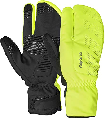 GripGrab Ride vindtät djup vinter 3-finger lobster cykelhandskar varm gel vadderade cykel vinterhandskar, XL