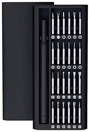 DAZZLEEX Poignée de tournevis 25 en 1 - Tournevis de précision magnétique Torx Hex - Outils de réparation