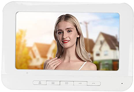 Système D'interphone Vidéo, écran LCD TFT Couleur 7 Pouces avec Fonction de Visualisation Nocturne Système D'interphone Vidéo D'appartement, Prise en de la Serrure