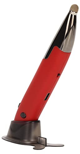 Topiky Kabellose Optische Taschen-Stiftmaus, 2,4 G Wiederaufladbare Optische USB-Stiftmaus, Einstellbare DPI, Ergonomische Handschrift-Mäuse für Notebook-Desktop (Rot)
