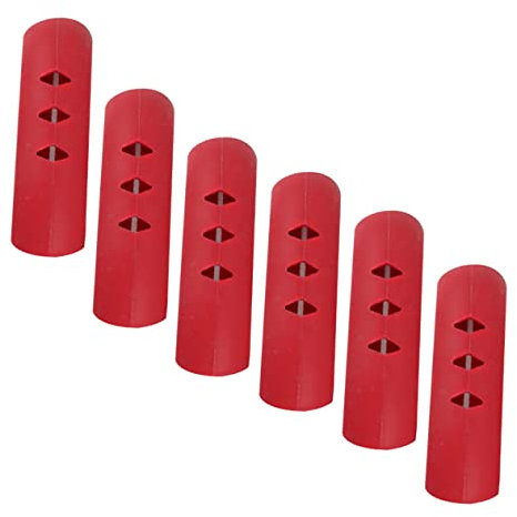 Cabilock Presine in Silicone da 6 Pezzi Presine Calde Isolate Gadget da Cucina Rosso Protegge Le Ustioni