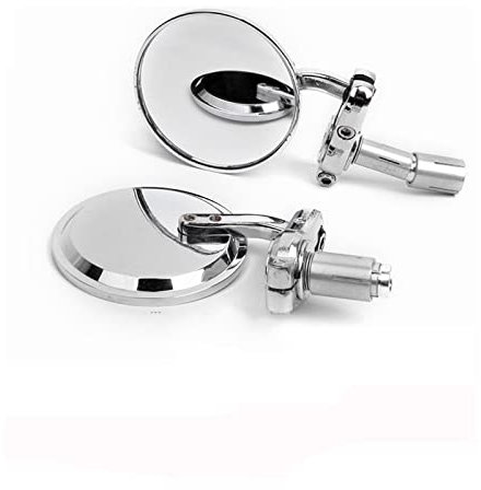 LAGNY Seitenrückspiegel CNC Motorrad Moto Bike 7/8 22mm Lenkerendspiegel Zusammenklappbarer Klappbarer Motorrad-Rückspiegel Lenkerendenspiegel (Color : 1)