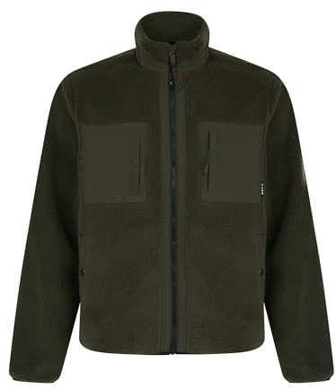 Tokyo Laundry Men's Calllias Teddy Fleece Funnel Neck Jacket Top
