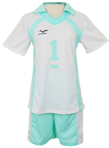 Jilijia Anime Haikyuu!! Cosplay Kostüm Sportbekleidung Trikots Oikawa Tooru Cosplay Volleyball Trainingsuniform Komplettes Set Halloween Party Dress Up Anzug