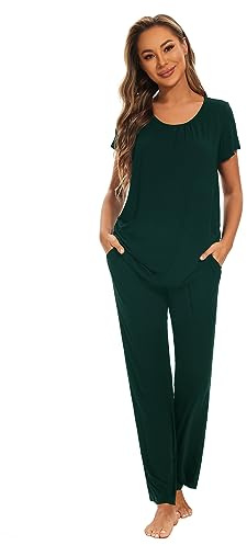 Smallshow Pigiama Premaman Donna Maniche Corte Pigiama Allattamento Set