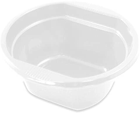 Acan Tradineur - 4 paquetes de 12 boles redondos reutilizables, plástico, cuencos reciclables, extra resistentes, higiénicos, apilables, aptos para lavavajillas - 250 ml - Total 48 uds