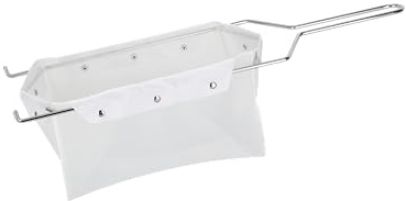 Wiederverwendbare Fritteusen-Filtertasche und Rahmen, geeignet für 31,8 kg Polieröl | Leicht mit heißem Wasser zu reinigen (Tasche und Rahmen)